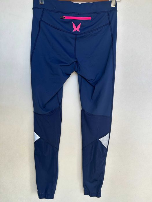 Kari Traa _ Granatowe termoaktywne legginsy M