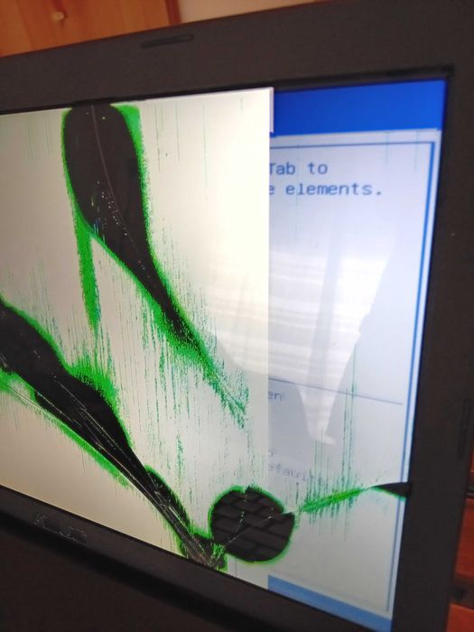 Asus funciona Ecrã rachado