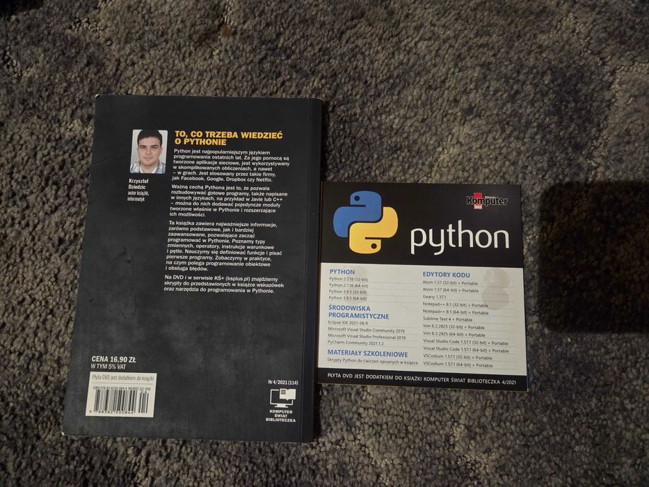 Python w pigułce + cd poradnik nauki programowania