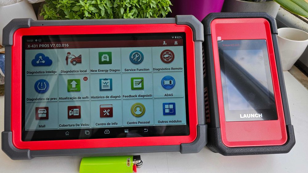 Máq. Diag. Auto Launch X431 PRO 5 - Nova verção Smartlink 2.0 VCI