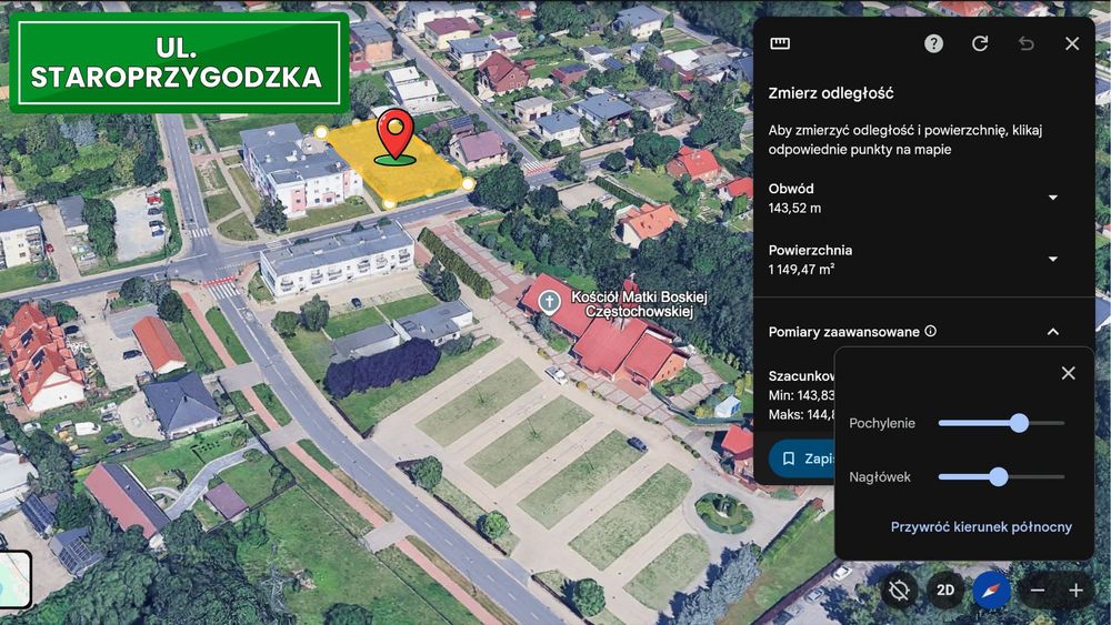 Działka budowlana ul. Staroprzygodzka / Idealna pod usługi / duże osiedle - blisko, obok kościoła, przedszkola, szkoły