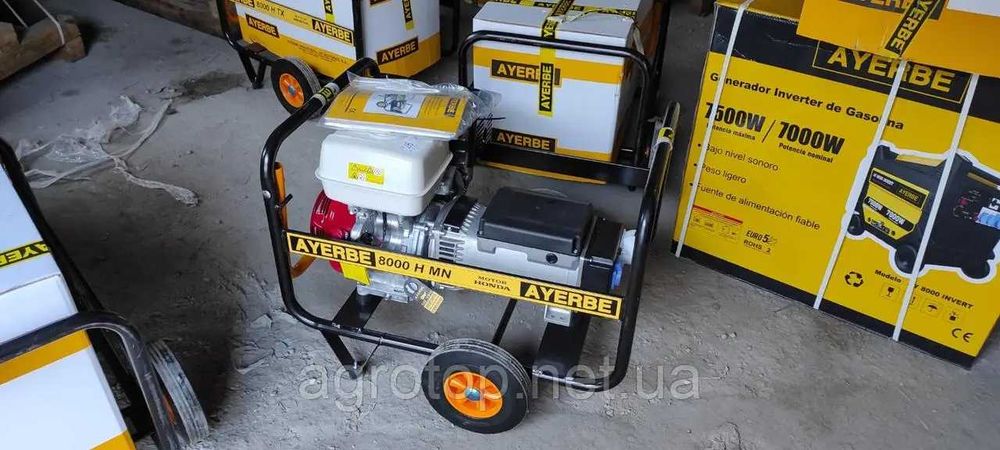 генератор AYERBE 8000 H TX (5,6-6,4кВт/400В, ручной запуск)