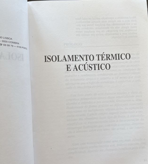 Isolamento Térmico e Acústico - portes incluidos