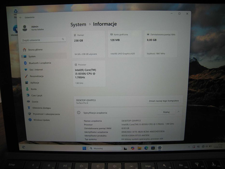 Microsoft Surface Pro 6