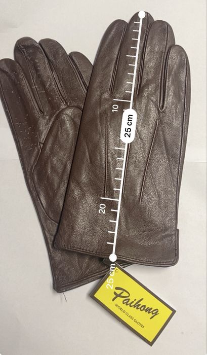 Rękawiczki skórzane z węlnianą podszewką nowe 9.5