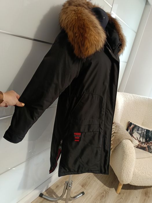 Parka z puchu jak Nowa jenot naturalny Liza Bruce r.M/L