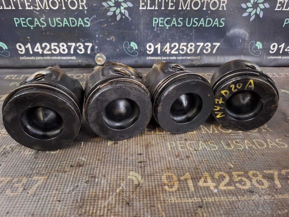 Pistões usados BMW N47D20A N47 118D 120D 318D 320D bielas