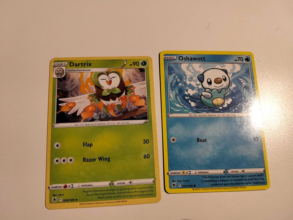 Conjunto de 12 cartas Pokémon
