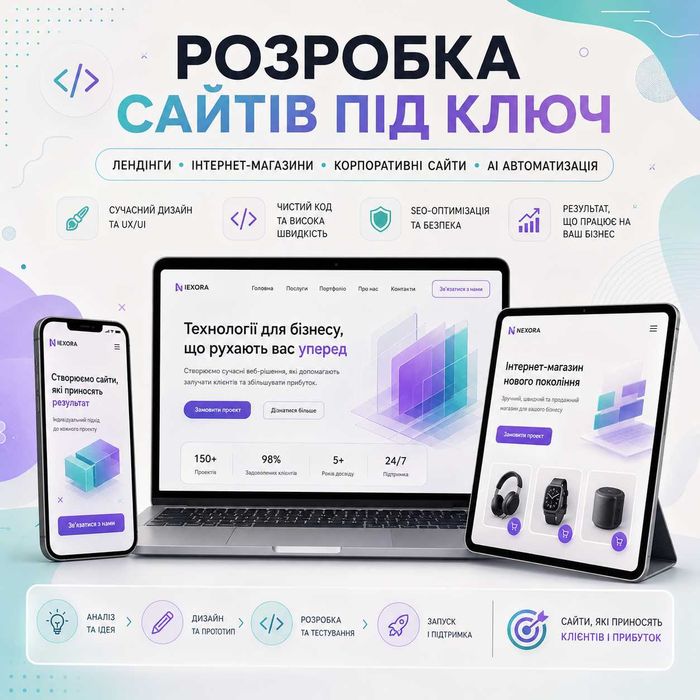 Розробка сайтів під ключ | Сучасні сайти для бізнесу