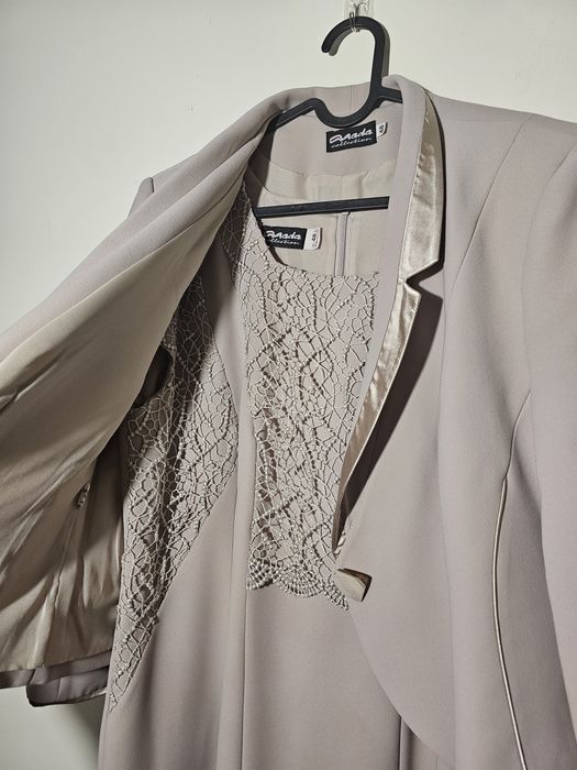 Kostium, komplet sukienka + marynarka 48 Mada Collection
