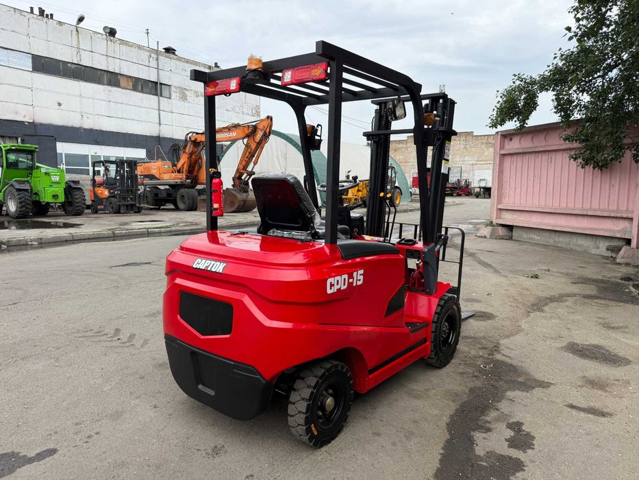 Новий електричний вилковий навантажувач CAPTOK CPD15, 1.5т, 60V/375Ah, зарядка від 220V, 2026 рік