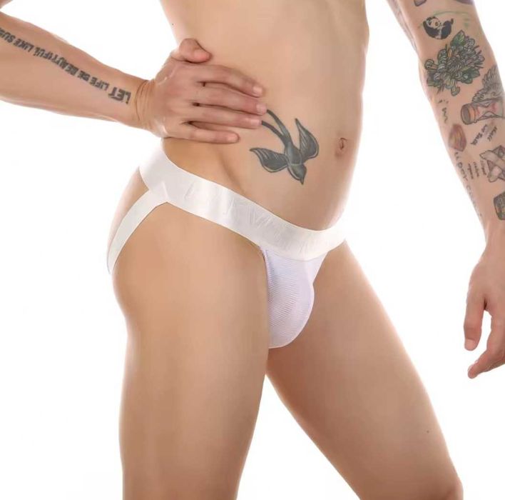 Oddychająca bielizna Jockstrap CLEVER-MENMODE neon L