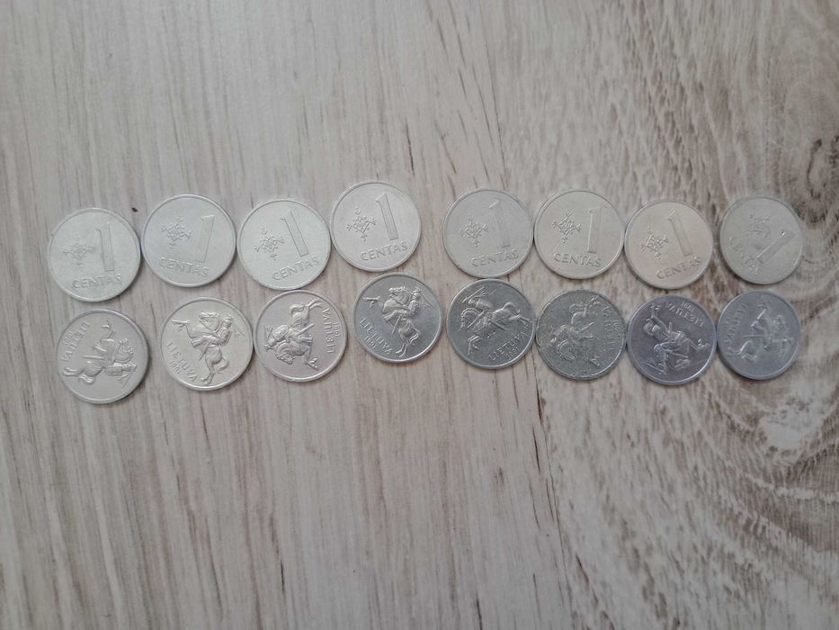 1 cent centas litewski z 1991 roku