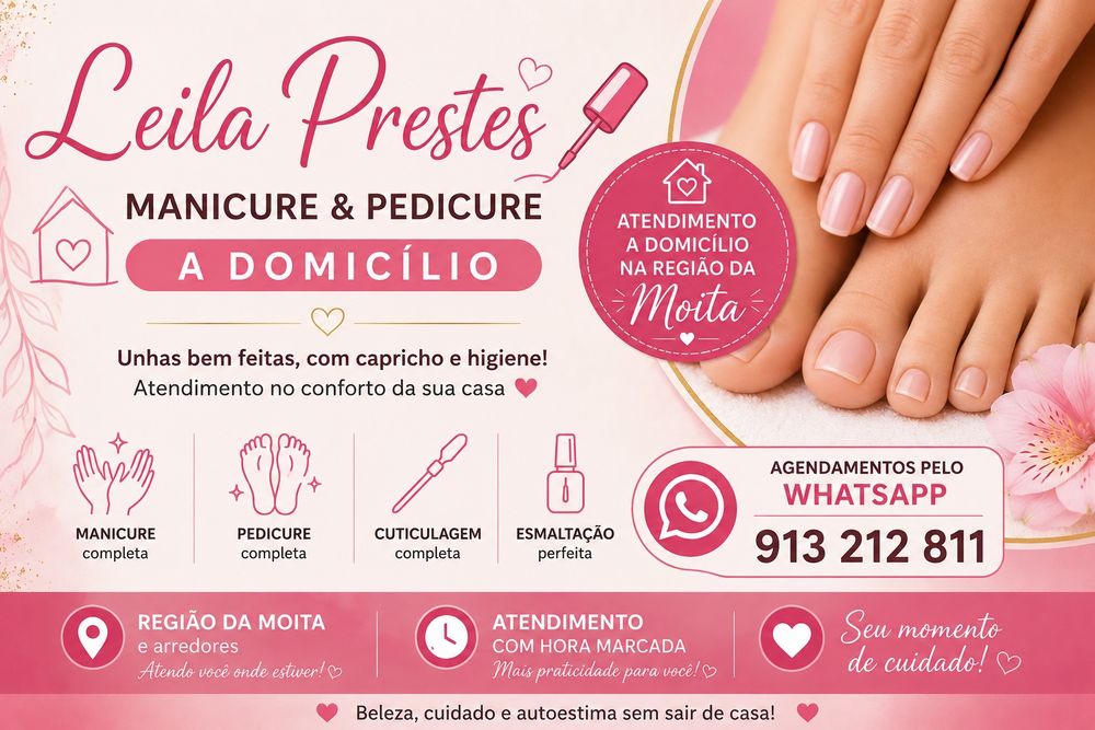 Manicure & Pedicure à domicílio