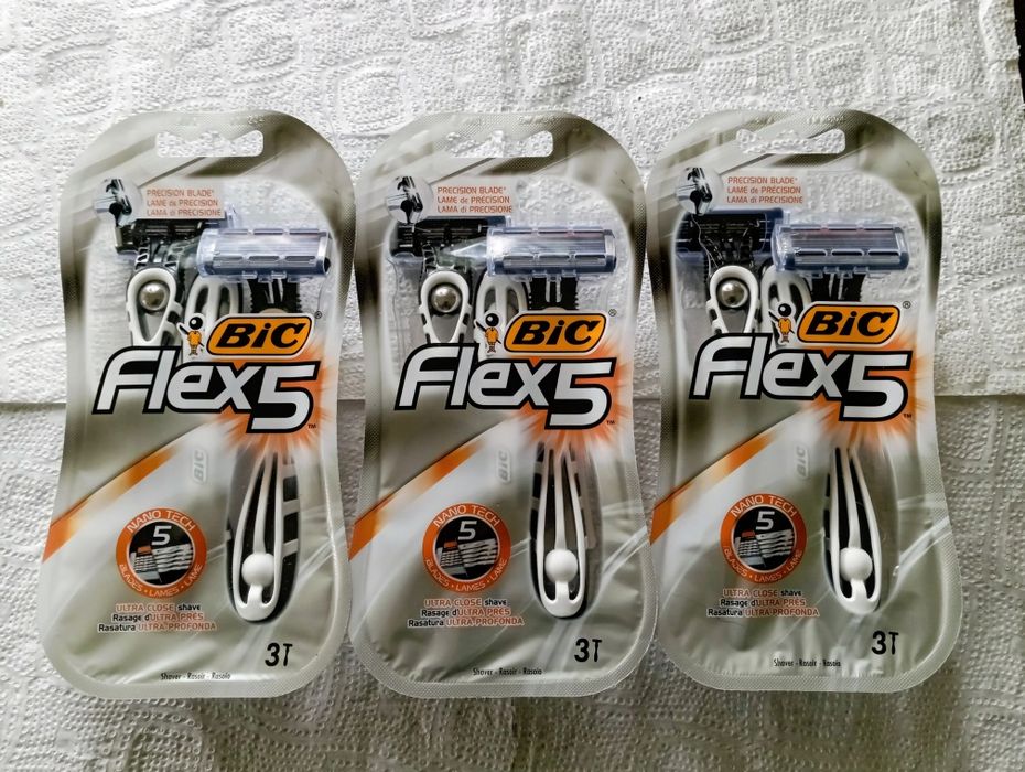 BIC maszynka do golenia FLEX 5 dla mężczyzn 5 ostrzy 3 opk. 9 szt.