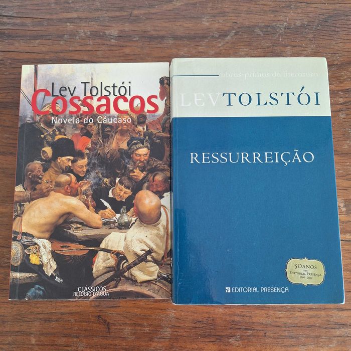 Os Cossacos e Ressurreição de Lev Tolstoi - 2 livros