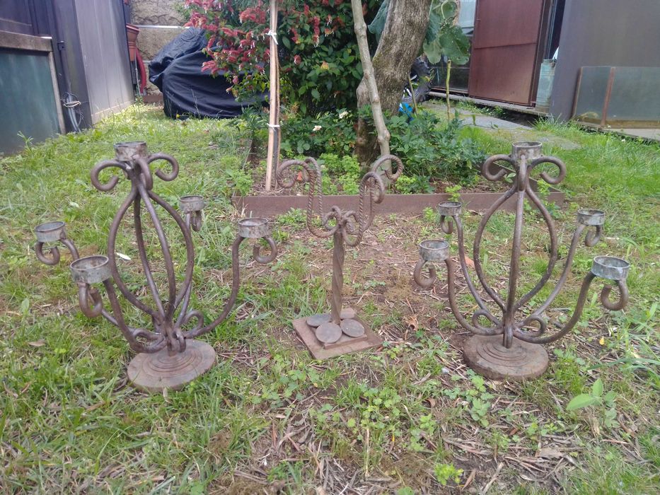 Suportes Velas Ferro Forjado