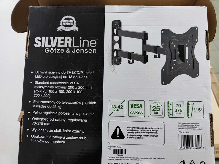 Uchwyt ścienny do Telewizora. Wall TV Holder. SilverLine