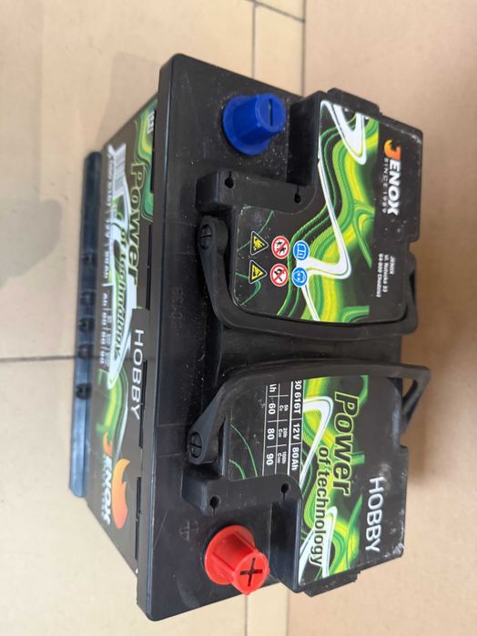 Sprzedam akumulator Jenox Hobby 80ah używane sprawne 2 sztuki