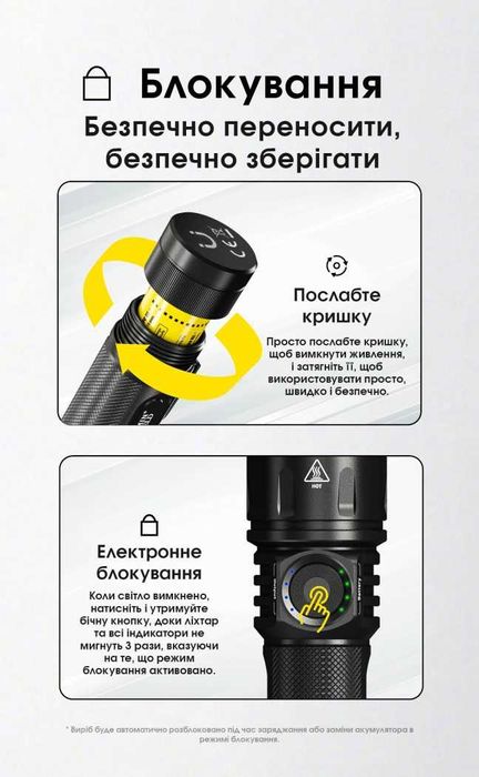 NITECORE EX7 Ліхтар що Фокусується 6000 Люмен з АКБ NL2155HP/NL2160HP