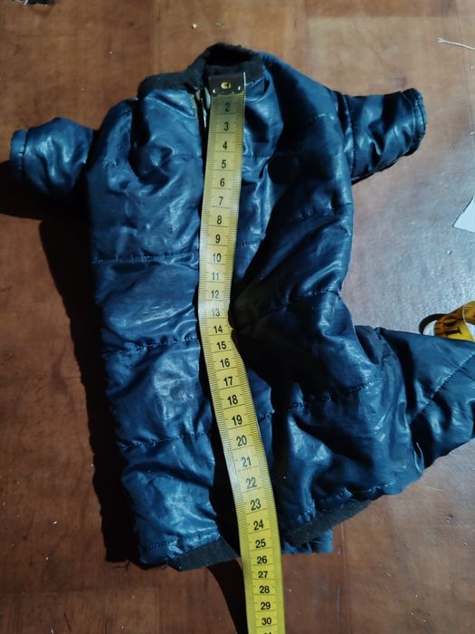 Комбінезон на синтепоні для маленького цуценя малих порід