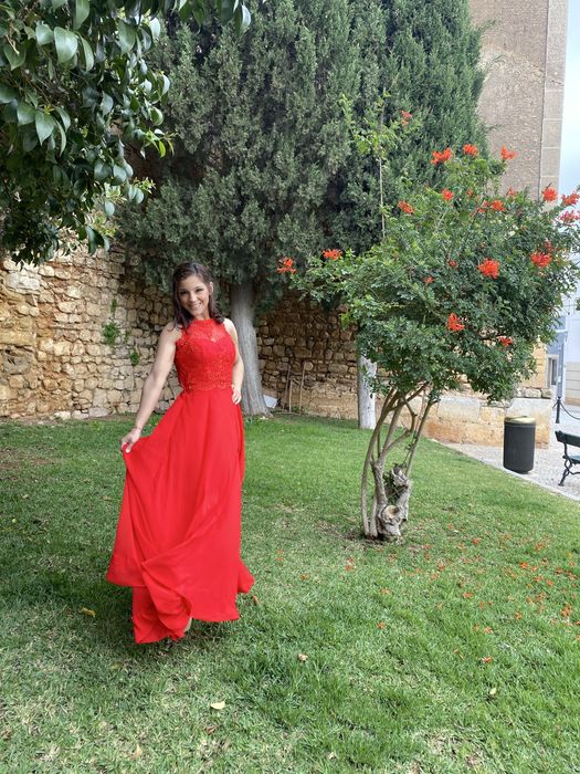 Vestido vermelho/ cerimonia