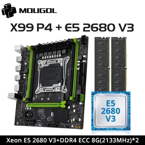 Новий Ігровий X99 комплект xeon 2680v3 16gb  ddr4 озу