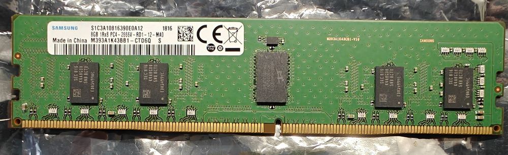 Pamięć RAM serwerowa DDR4 Samsung 8GB 2666MHz 1Rx4