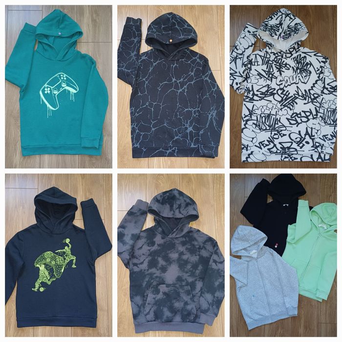 Bluzy 8 sztuk H&M rozmiar 134/140