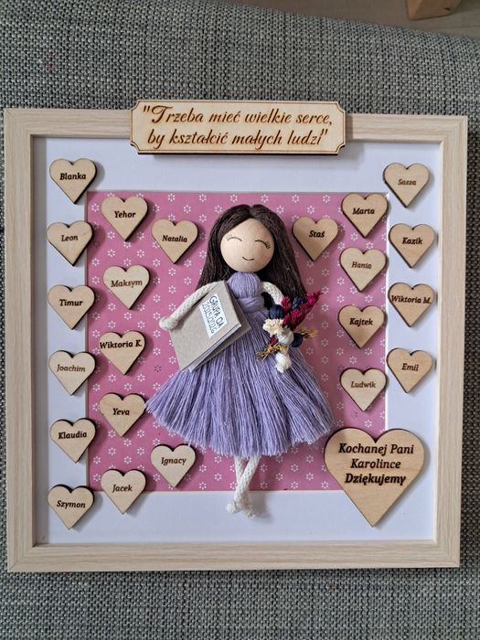 Makrama. 2 ramki dla nauczyciela