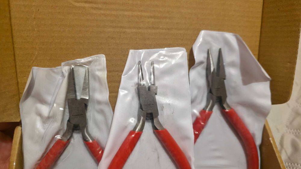 Набір інструментів для хендмейду - щипці, круглогубці, пласкогубці