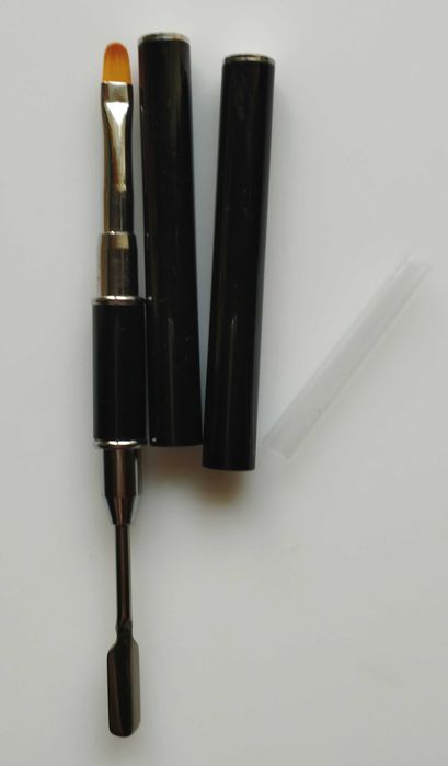 Пензель для манікюру кисть маникюрная для полигеля с лопаткой