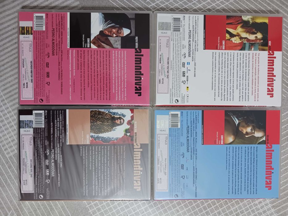 Colecção de 8 Dvd's Almodóvar