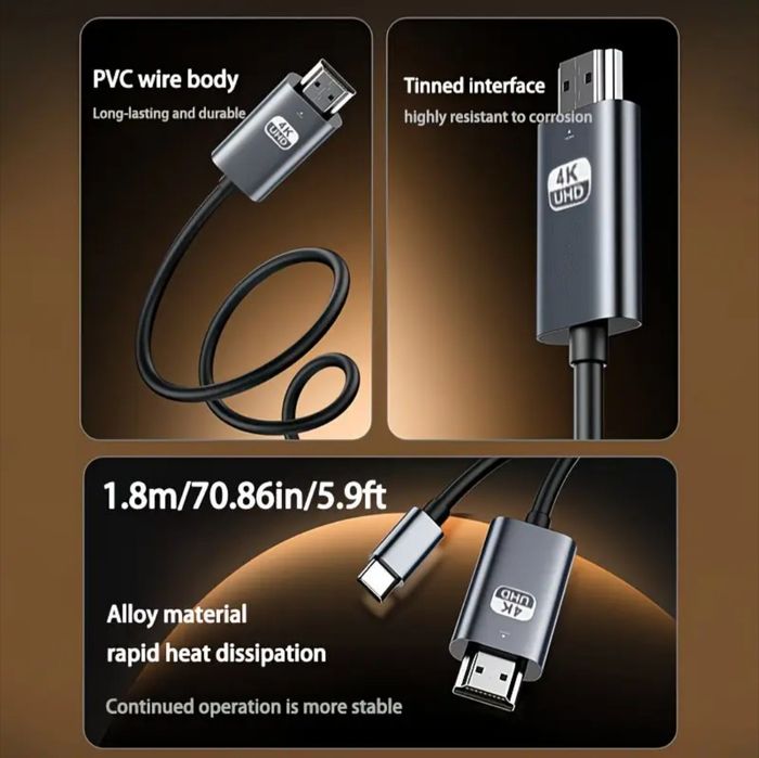 Кабель ASUS Туре-С до HDMI 1.8m