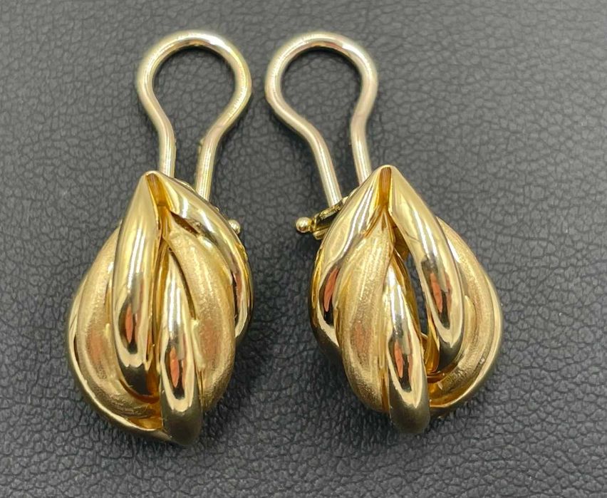 Złote kolczyki klipsy 14kt 4,91 gram