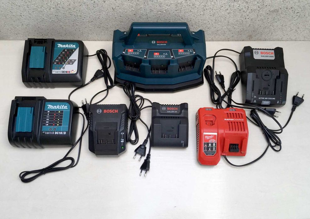 Адаптация и продажа зарядных устройств Bosch Makita Milwaukee 110-220В