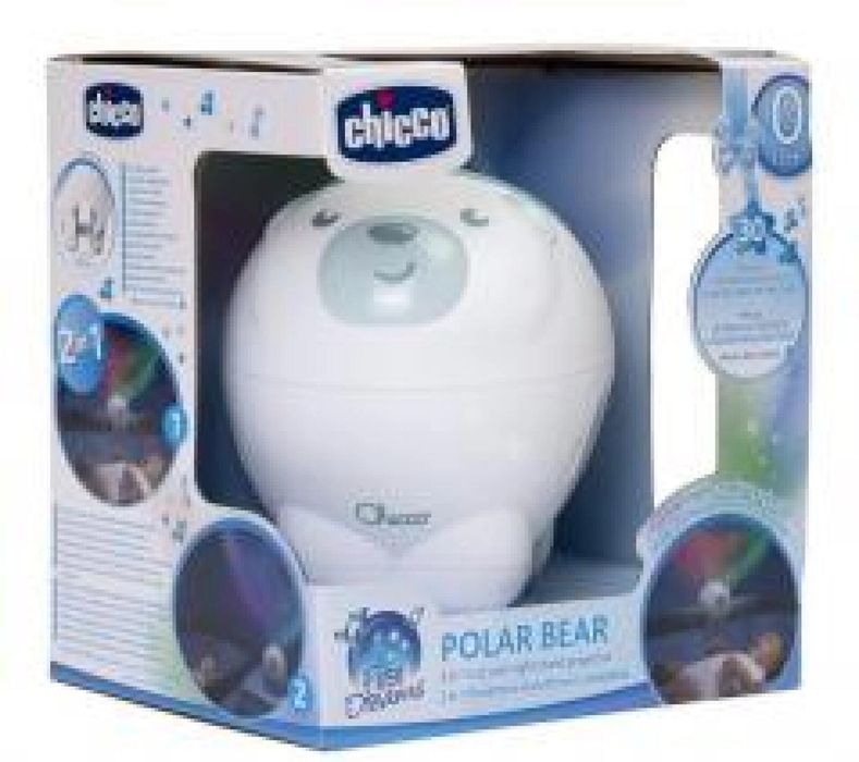 Projektor miś polarny niebieski pudełko,204x219 mm