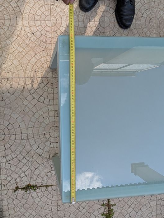 Mesa em vidro temperado centro de sala
