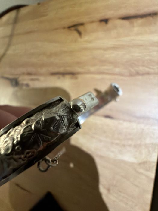 Pulseira de prata trabalhada
