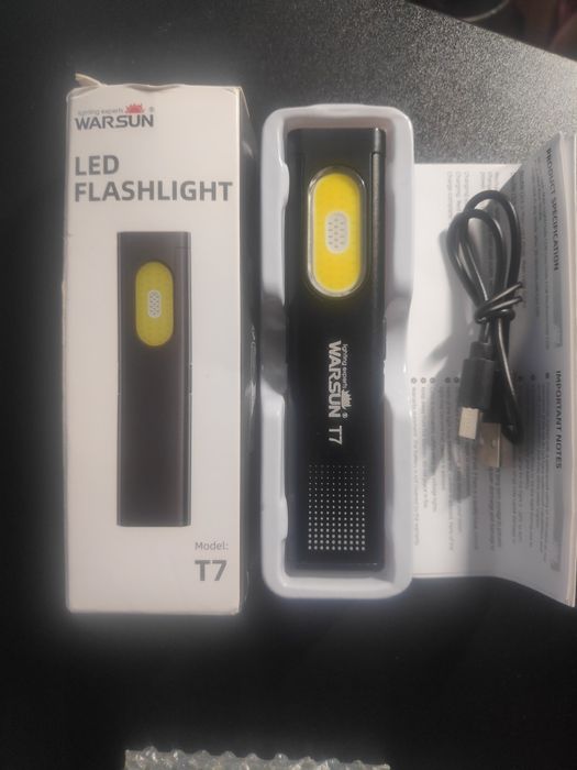 Фонарик светильник яркий на магните