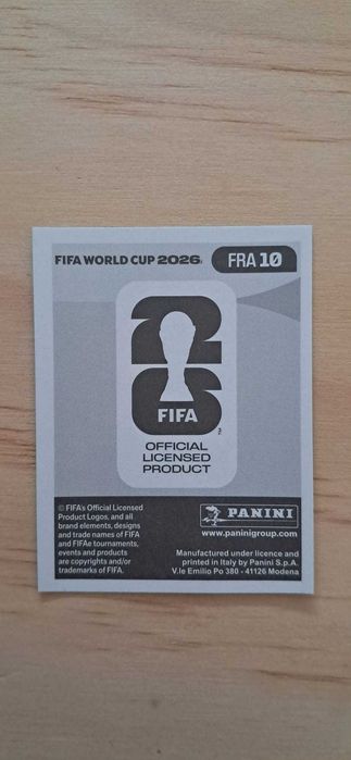 Cromo futebol de Camavinga(Mundial 2026)da Panini