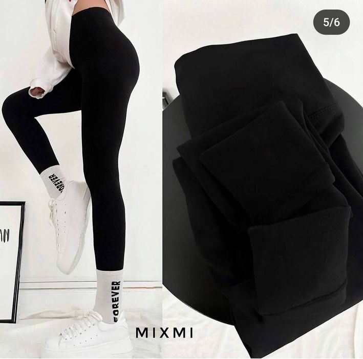 Лосіни на флісі чорні