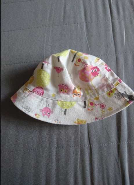 Kapelusik dla dziecka na lato, 46 cm, len, bawełna