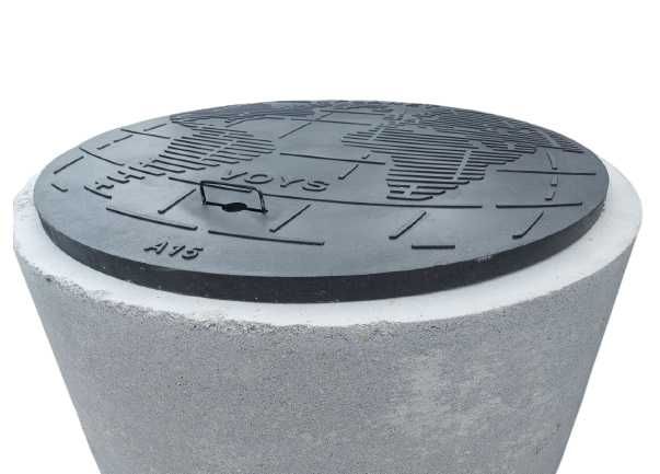 Кришка на бетонне кільце діаметром 106 см
