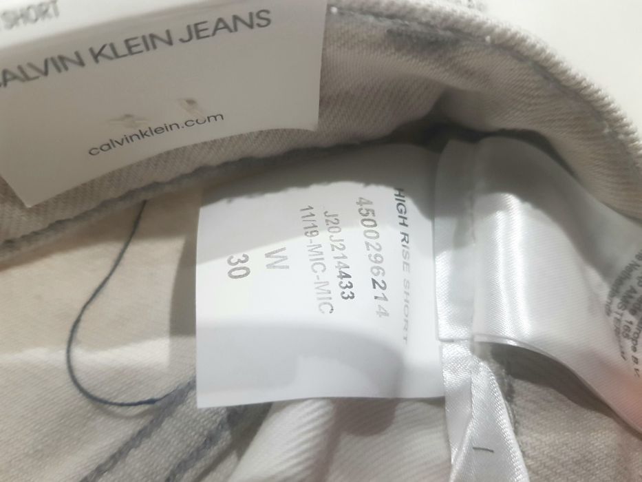 Szorty jeansowe z wysokim stanem Calvin Klein