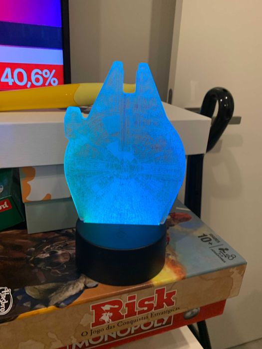 Candeeiro 3D Led Star Wars