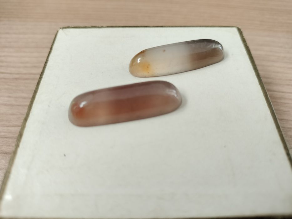 Agat tybetański dwa kamienie