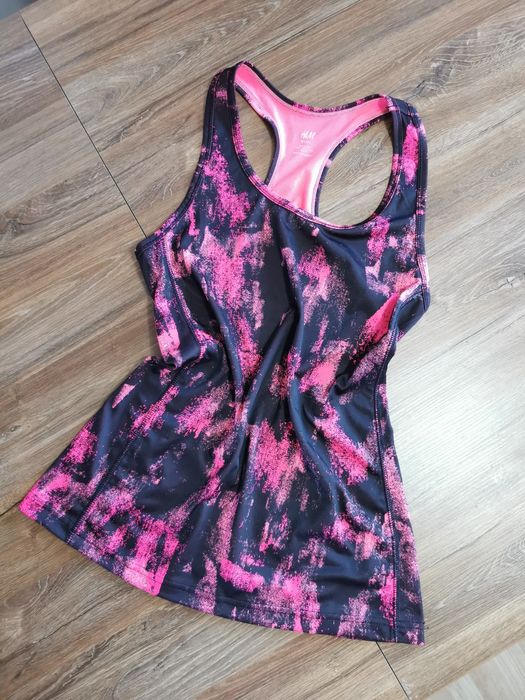 Bluzka sportowa h&m top do ćwiczeń na siłownię bokserka S 36