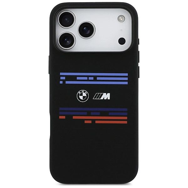 Etui BMW M Silicon Horizontal Line MagSafe na iPhone 17 Pro Max - czar