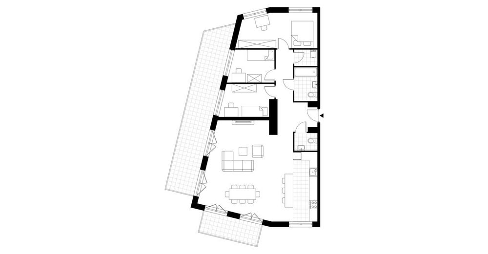 4 pokoje przy Muzeum Ślaskim/ Parku Boguckim_M26